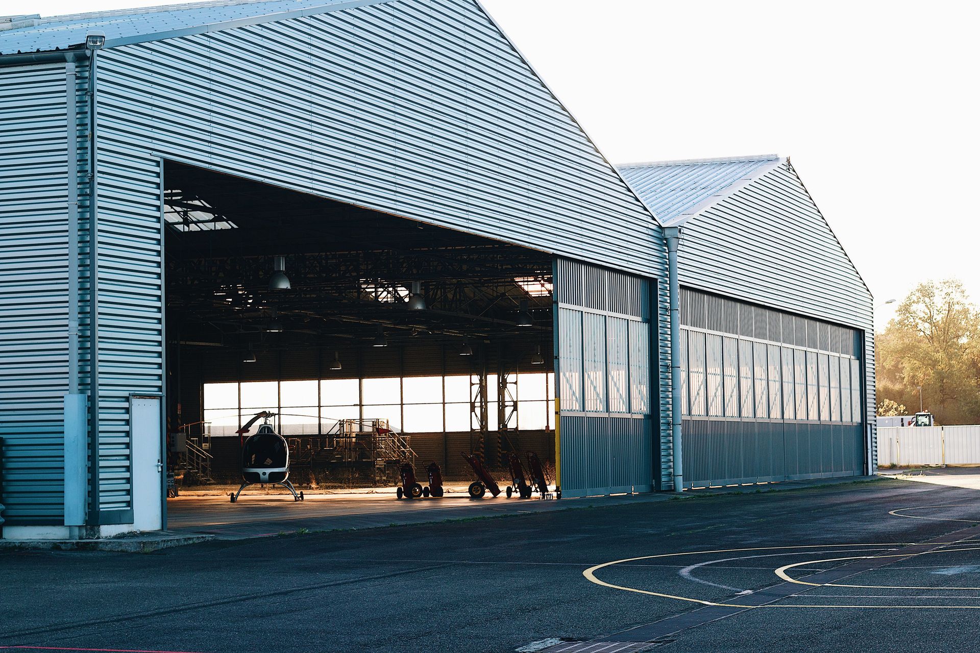 Aircraft Hangar Construction in Springfield, Missouri - Wide-Span Steel Framing