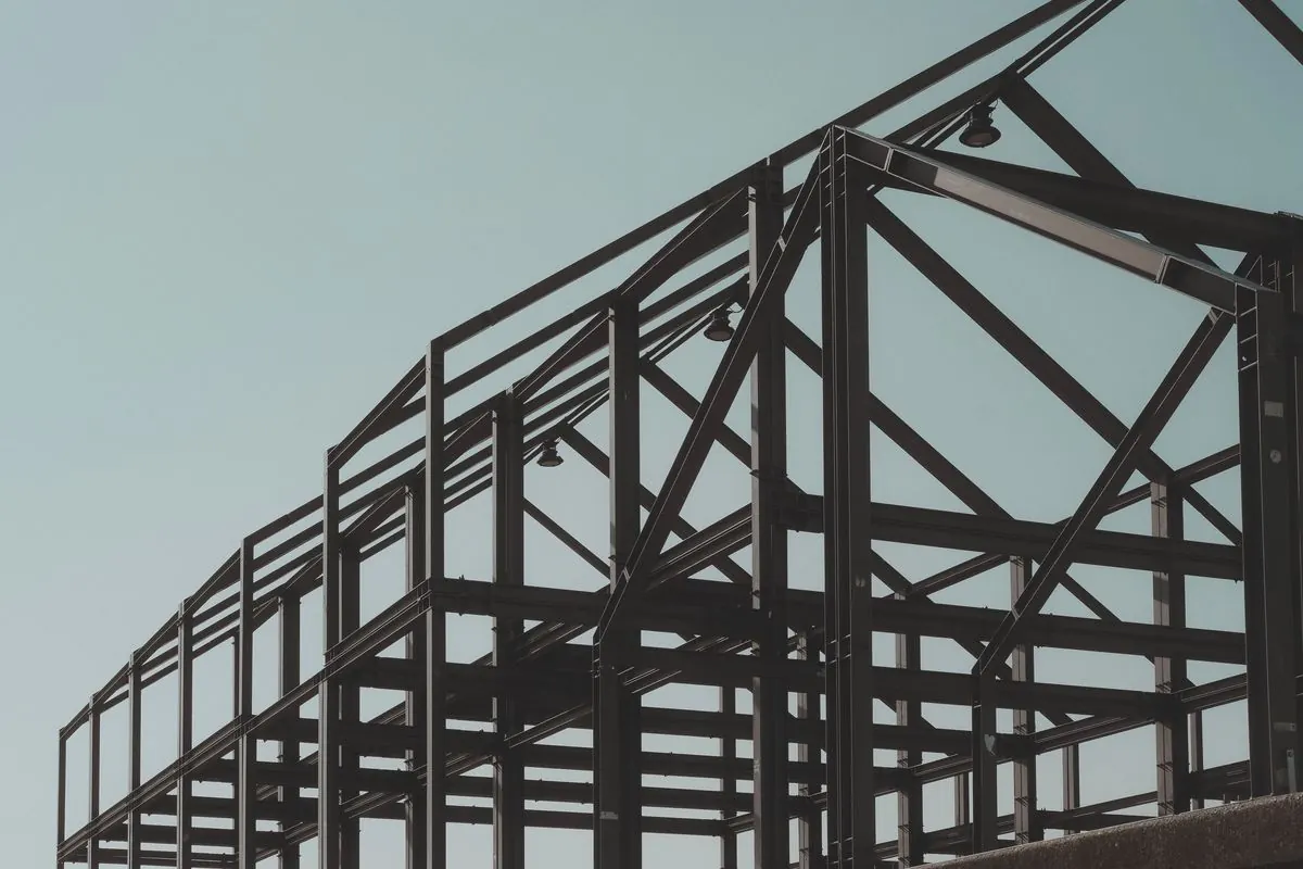 Post-frame wall framing detail on a Springfield MO pole barn
